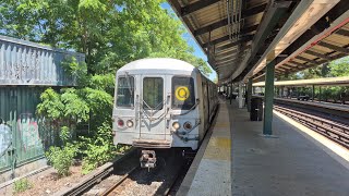 BMT Brighton Line: (B) Express Trains &amp; (Q) Local Trains @ Sheepshead Bay (R46, R68, R68A, R211A)