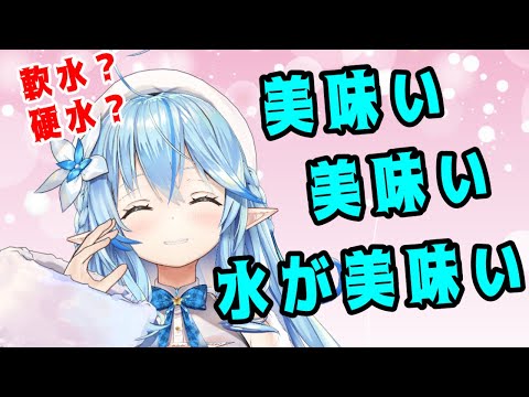 軟水?硬水?そんなの関係ねぇ お水大好き 雪花ラミィ【ホロライブ切り抜き/雪花ラミィ】