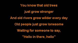 Hello In There  John Prine Karaoke