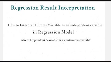 Regression Analysis: How to interpret Dummy Variable as independent variable in regression result