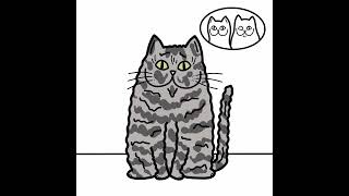 A cat sketch using Adobe Fresco on my iPad &amp; Apple pencil #timelapseart #shorts