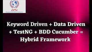 Famous Keyword Driven + Data Driven + TestNG+ BDD Cucumber = Hybrid Framework| Change2testautomation| C2TA Profile