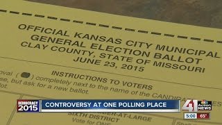 Controversy at Kansas City polling place