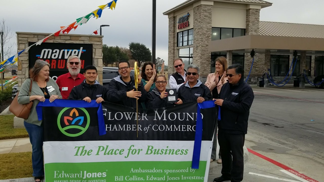 Marvel Car Wash & Dog Wash Ribbon Cutting in Flower Mound YouTube
