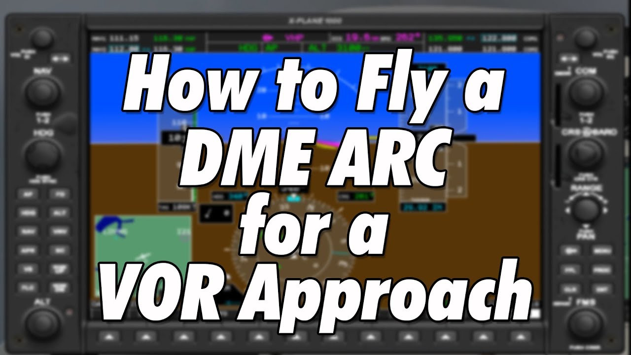 How to fly a DME ARC | DA40 X - Plane 11| Indianapolis Executive (KTYQ) VOR Rwy 18