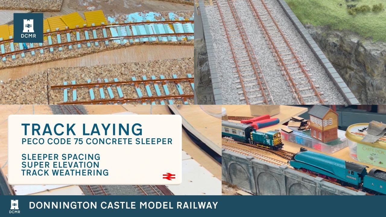 20 - Track Laying with super elevation & altered sleeper spacing at Donnington Castle Model Railway