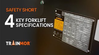 Essential Forklift Data Plate Information | TrainMOR Safety Shorts