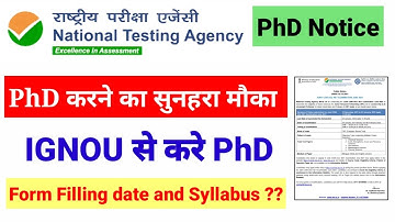 Good News !! IGNOU PhD Admission Notification 2021| UGC NTA NET JRF | PhD Admission| UGC NET MENTOR