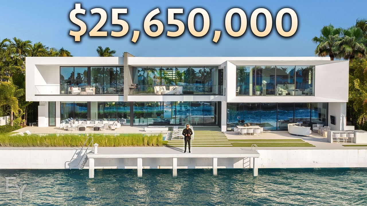 Touring a $25,000,000 Waterfront Home with a FLOATING BEDROOM!