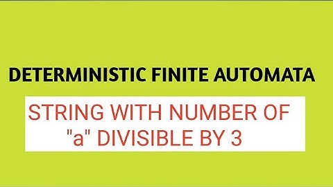 Lec-08: DFA for all string over {a,b} where number of a