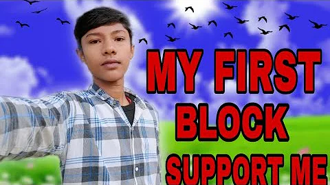 My first block ,,🔥😎  please support my channel 🙏🙏🙏 #video #block