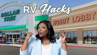 RV Dollar Tree & Hobby Lobby Organization