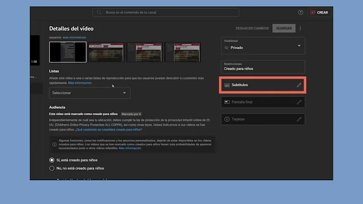 Add subtitles in YouTube | 11/19 | UPV