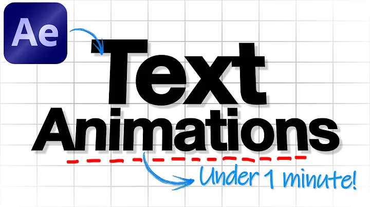 Create THESE Easy Text Animations in After Effects (Under 1 Minute!)