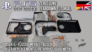 PlayStation 5 (PS5) Teardown & Re-apply Liquid Metal, replace drive laser / Disassembly Tutorial 🪛