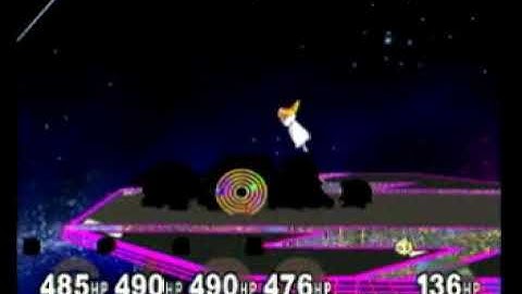 Super Smash Bros Melee Crazy Mod - Gameplay # (Peach vs. Dark Characters Clone) - CPU Level 9