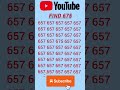 optical illusions IQ tests use your extraordinary skill to find 675 in 8 sec #music #remix