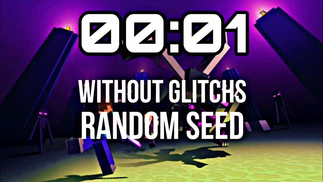 random seed คือ  2022 Update  Minecraft PE Speedrun | Random Seed | World Record?