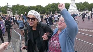 'We'll Meet Again!' Mourners Wipe Away Tears To Belt Out Vera Lynn Outside Buckingham Palace