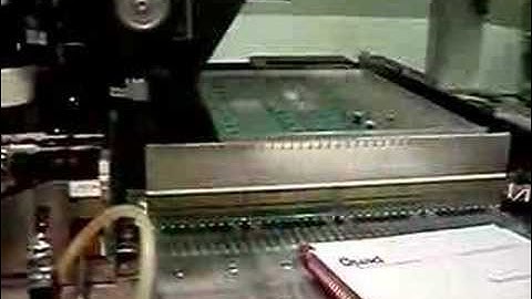 First run of the Quad IVc pick and place machine