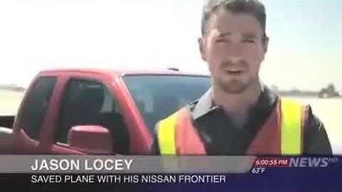 The plane saved the car