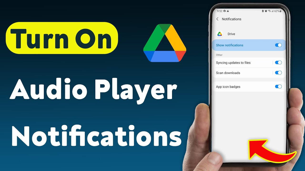 Как включить уведомления аудиоплеера на Google Диске (обновлено)