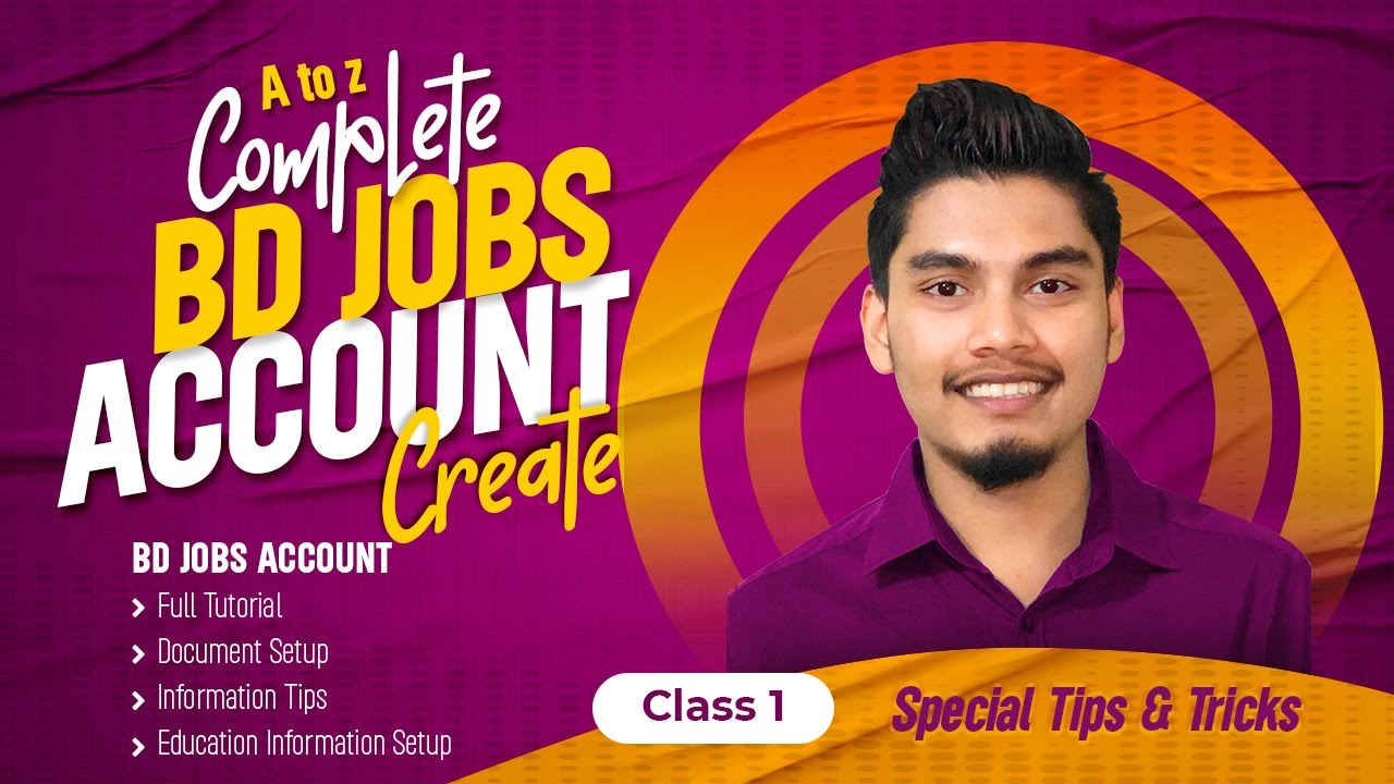 How to Create BD Jobs account 2023 BD Jobs account create Complete