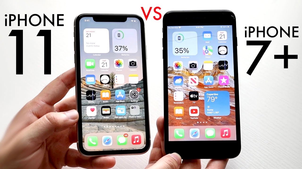 iPhone 11 Vs iPhone 7 Plus In 2022! (Comparison) (Review) 