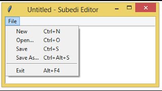 Python tkinter text editor