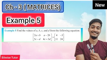 Matrices example 5 | Example 5 matrices | example 5 matrix | example 5 chapter 3 class 12