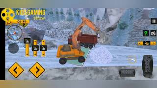 construction excavator for kids || Snow Offroad Construction Excavator || apk gameplay for kids screenshot 4