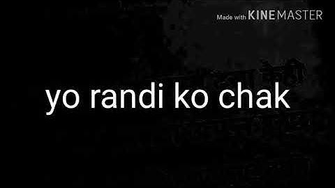 Yo Randi ko chaak Nepali rap song official video by Rap song official