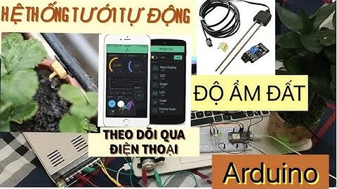 Full code Hệ Thống Tưới Tự Động ( ĐỘ ẨM ĐẤT + ARDUINO + BLYNK APP)