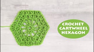 How to crochet a granny cartwheel hexagon? | Crochet baby blanket for beginners | Crochet With Samra