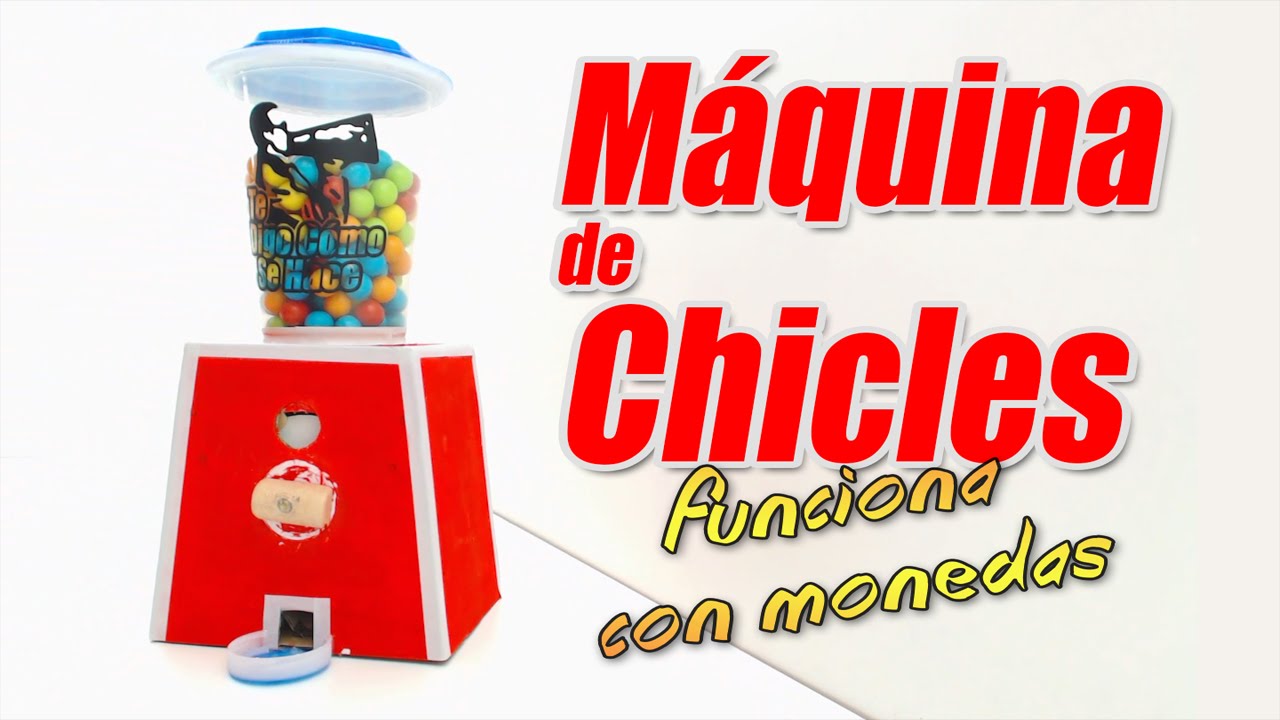 Máquina de chicles casera que funciona con monedas, cómo se hace |  Manualidades