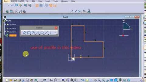 class 1-CATIA ,how to open catia and use of profile command