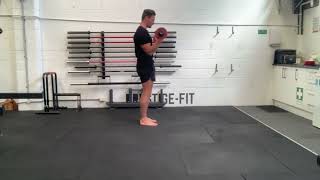 EZ Bar Bicep Curls demonstration