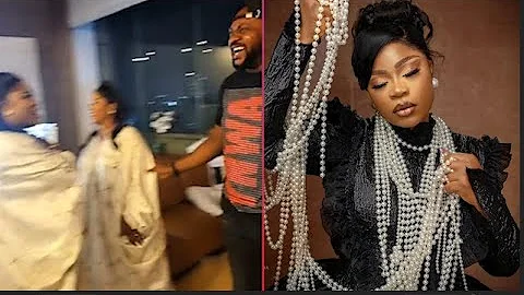 Odunlade Adekola Surprise Actress Eniola Ajao & Twin Sister On Their Birthday As He Dance With Them