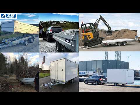 From small trailers to heavy duty trailers — maximum 3500kg ATM