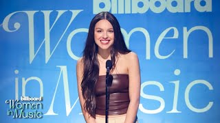 Olivia Rodrigo Presents the Visionary Award to Lana Del Rey At the Billboard Women In Music Awards