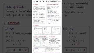 how to never confuse valency and oxidation again #chemistry #tips