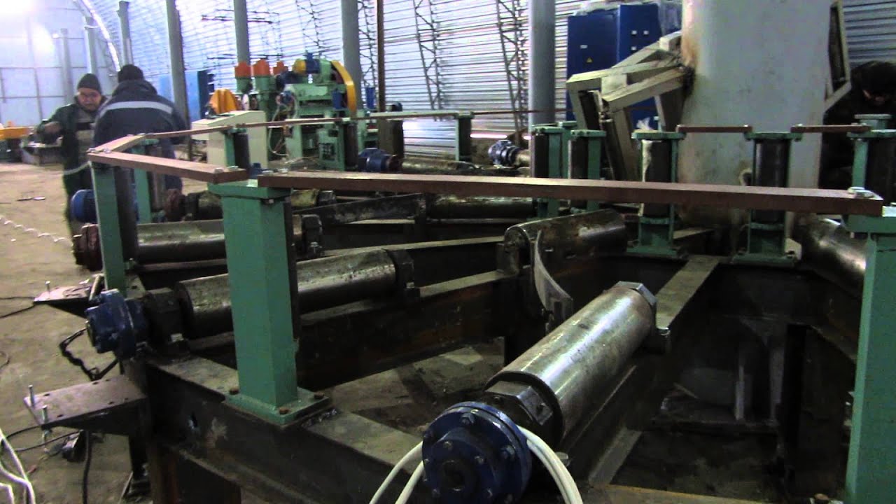 Монтаж оборудования. Линия изготовления труб. Трубный стан. Трубный ...