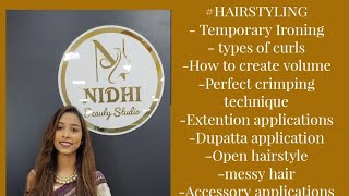 easy and beautiful hairstyle tutorial ? | Part 1 NIDHI BEAUTY STUDIO BOISAR