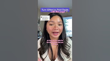 How to turn gifted collabs to PAID DEALS! #shorts #ugc #marketing #contentcreation #contentcreators