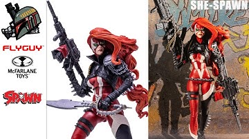 FLYGUYtoys McFarlane Toys Spawn She Spawn 7" Action Figure Deluxe Set Action Figure Review