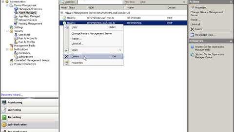 Instalando o Agente do SCOM 2007