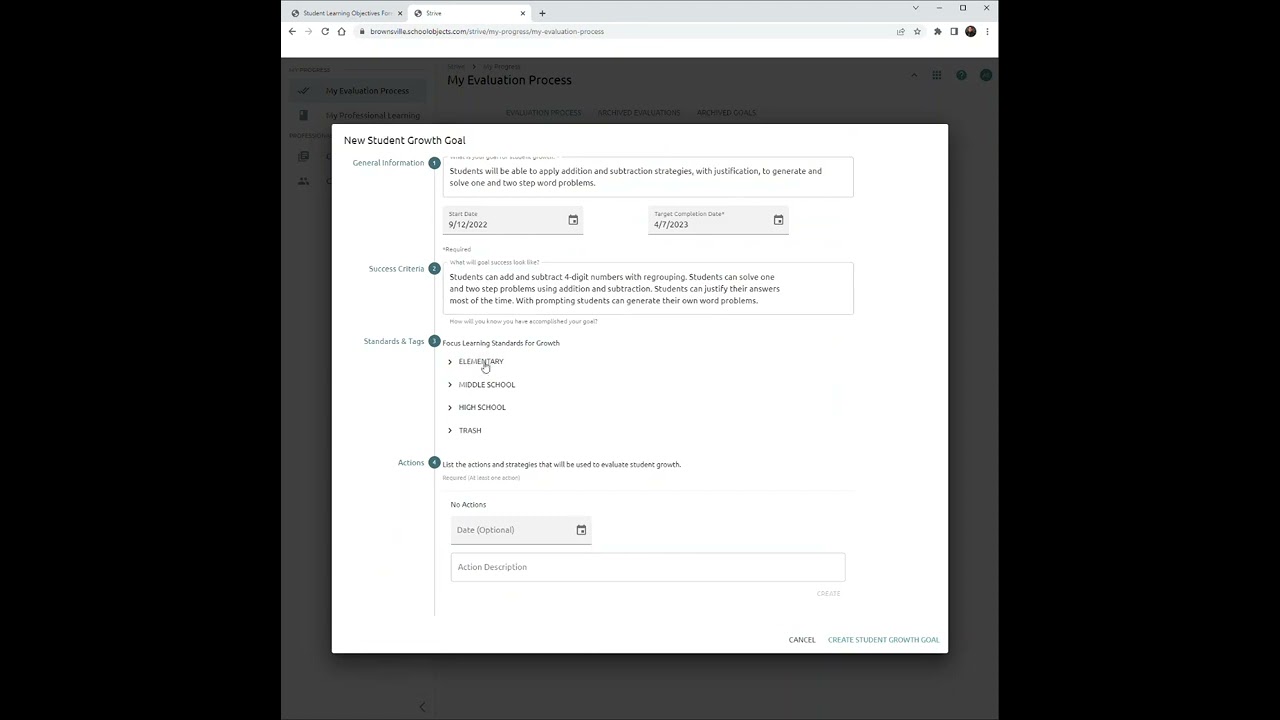 CREATING THE SLO IN EDUPHORIA STEP 5 YouTube