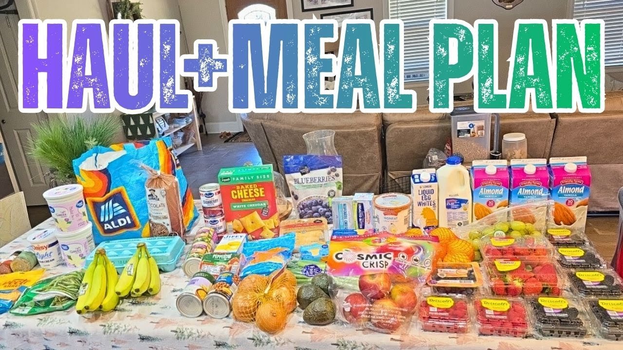 Stretching $105 at Aldi & Walmart | Budget grocery haul