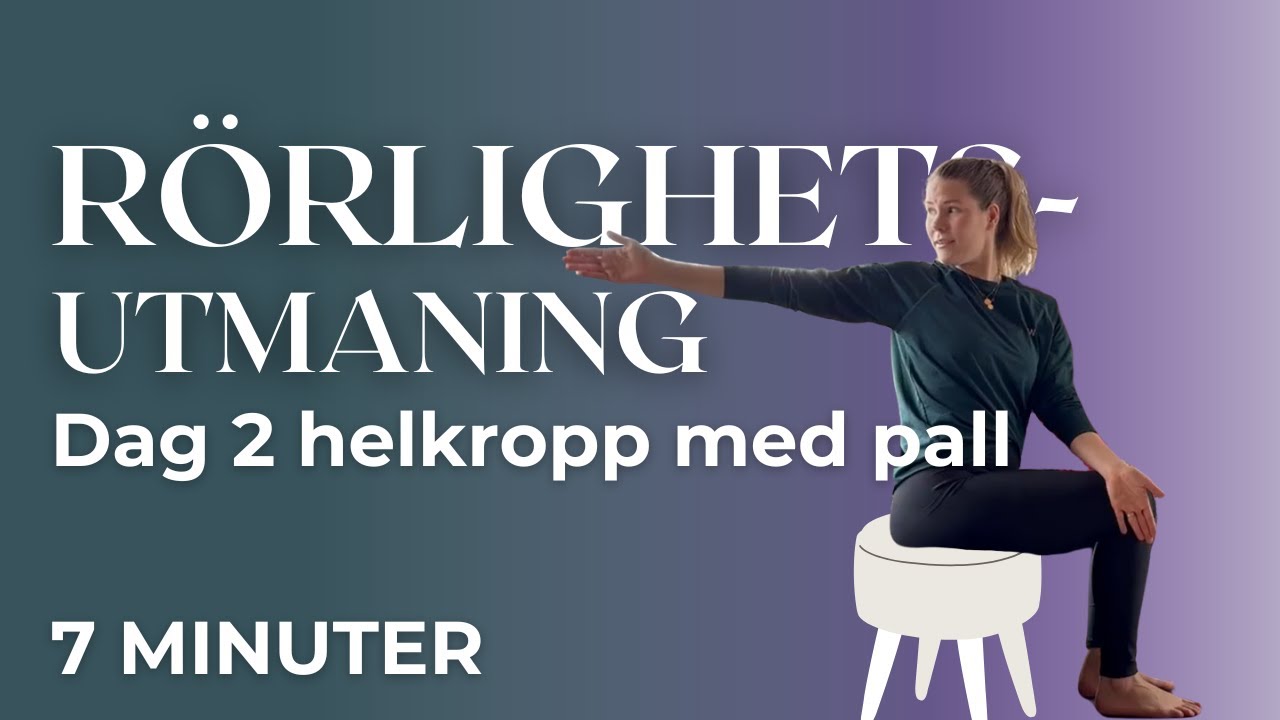 Rörlighetsträning med en pall hemma