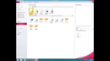 1.Create a Blank Database with Access 2010